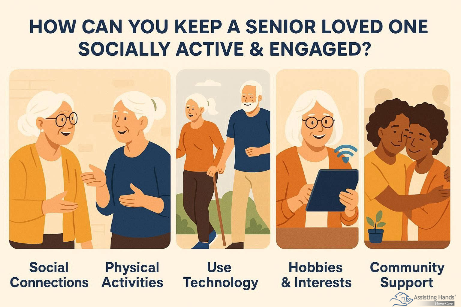 How Can You Keep a Senior Loved One Socially Active & Engaged